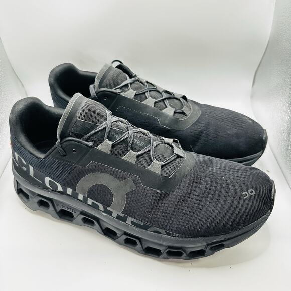 Size 12 - On Running Cloudmonster Triple Black Athletic Sneaker Running Shoes main image 8